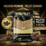 Pellet sosnowy Kaczkan Premium 8mm - 35 worków 525kg