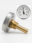 Termometr bimetaliczny zegarowy 63mm, czujnik tylny do instalacji C.O.