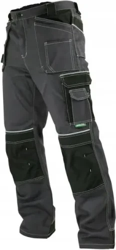 Spodnie robocze męskie Stalco Allround Line szaro-czarne M-50.webp