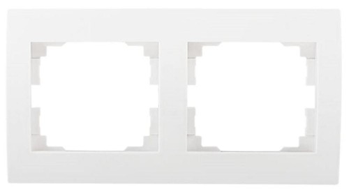 LOGI Ramka podwójna pozioma biała 02-1470-002