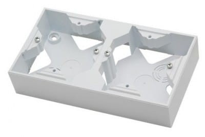 Puszka instalacyjna do serii  podwójna Ospel Impresja PNP-2Y/00 biała