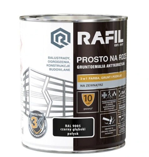 Gruntoemalia antykorozyjna Rafil prosto na rdzę 750ml