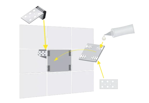Uchwyt  magnetyczny do glazury Home Tools 4szt  MN-76-030