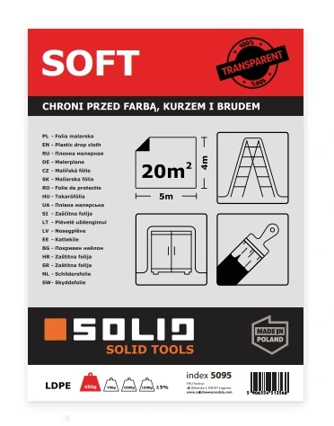 Folia malarska soft  Solid 4x5