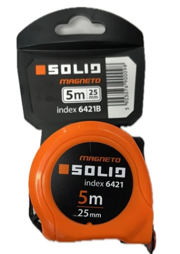 Miara zwijana Magneto 5m/25mm  Solid 6421