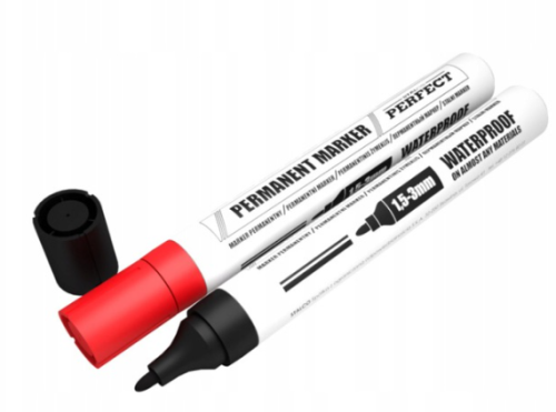 Marker permanentny czerwony Stalco Perfect S-76023