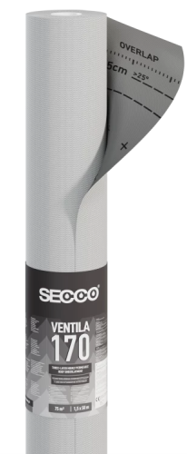 Wysoko paroprzepuszczalna trójwarstwowa membrana dachowa Secco Ventila