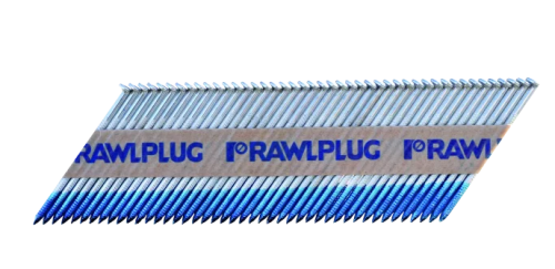 Gwoździe pierścieniowe 3,1x90mm na papierze ukośne do gwoździarki 2200szt. Rawlplug