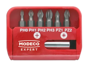 Zestaw bitów 25mm PH0 PH1 PH2 PH3 PZ1 PZ2 (7 elementów)