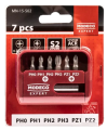 Zestaw bitów 25mm PH0 PH1 PH2 PH3 PZ1 PZ2 (7 elementów)