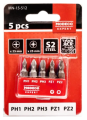 Zestaw bitów 25mm PH1 PH2 PH3 PZ1 PZ2 (5 elementów)