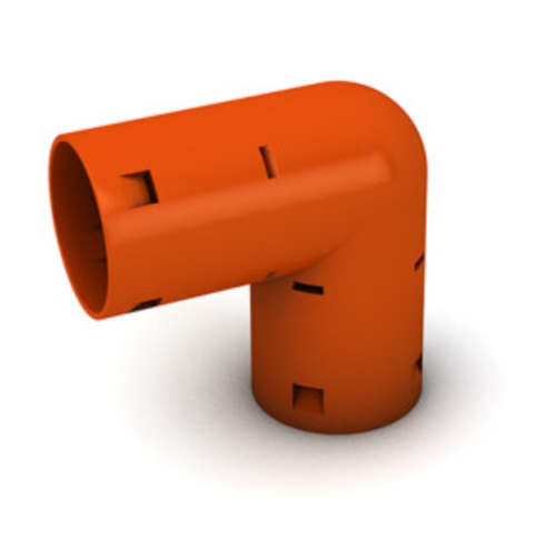 Kolano drenarskie PVC
