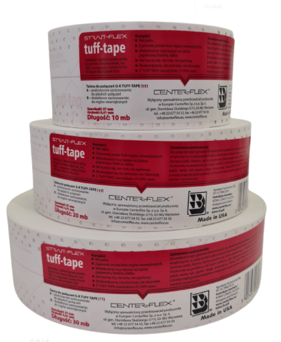 Taśma amerykańska Tuff-Tape  (TT) do połączeń G-K Center-Flex