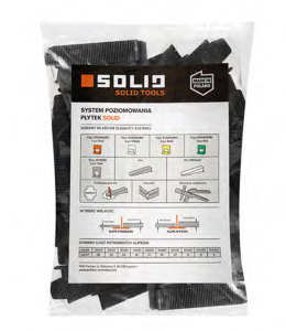 System do poziomowania płytek - kliny Solid (op.50szt.) (6359)