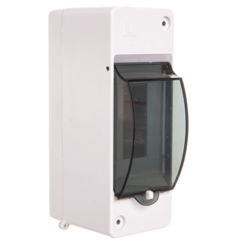 Rozdzielnica modułowa 1x2 natynkowa IP30 Mini S-2 z pokrywą dymną 2302-01