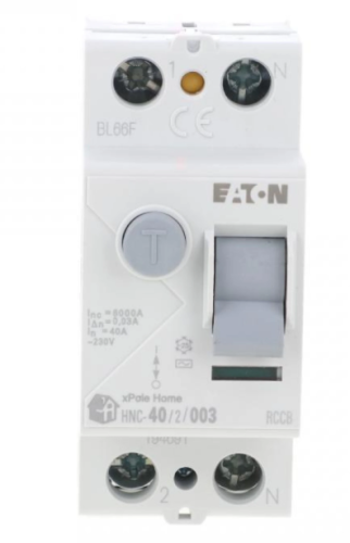 Wyłącznik różnicowoprądowy 2P 40A 0,03A typ AC xPole Home HNC‑40/2/003 194691