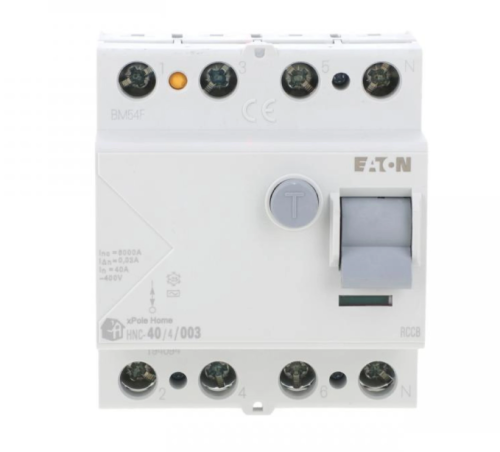 Wyłącznik różnicowoprądowy 4P 40A 0,03A typ AC xPole Home HNC‑40/4/003 194694