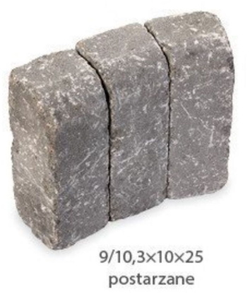 Obrzeże Canto trapez szare postarzane Polbruk