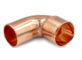 Kolano CU miedziane jednokielichowe 90°
