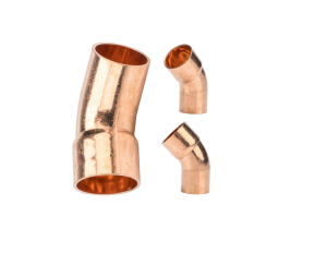 Kolano CU miedziane jednokielichowe łuk 45°