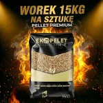 Pellet drzewny Kaczkan średnica 8mm Grab Dąb Buk - worek 15kg