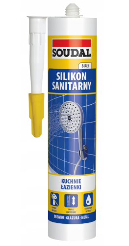 Silikon Sanitarny Soudal biały