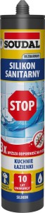 Silikon sanitarny Soudal Stop bezbarwny 280ml