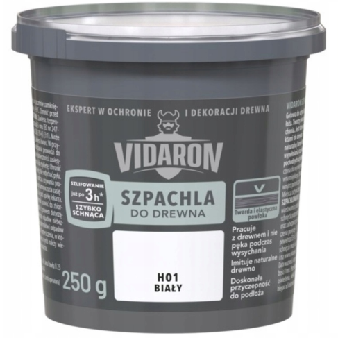 Szpachla do drewna Vidaron biały 0,25KG