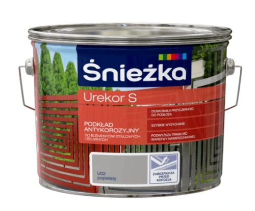 Farba podkład antykorozyjny Śnieżka Urekor S popielaty 2.5L