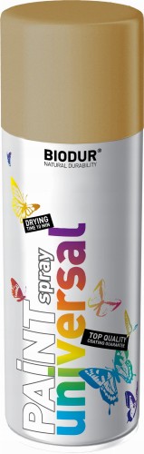 Emalia spray Biodur uniwersalna RAL 1036 złoty połysk 400 ml.webp