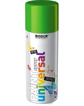 Emalia spray Biodur uniwersalna RAL 6018 zielony połysk 400 ml.webp