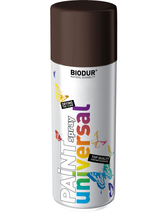 Emalia spray Biodur uniwersalna RAL 8017 brąz połysk 400 ml.webp