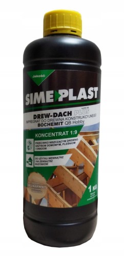 Impregnat do drewna konstrukcyjnego Drew-Dach Simeplast bezbarwny 1KG.webp