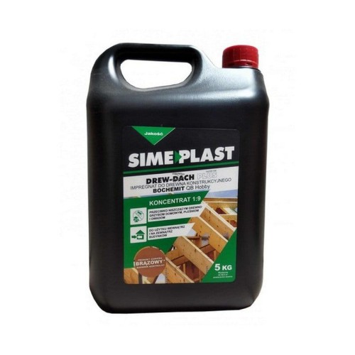 Impregnat do drewna konstrukcyjnego Drew-Dach Simeplast brąz 5KG.webp