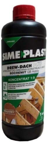 Impregnat do drewna konstrukcyjnego Drew-Dach Simeplast brązowy 1KG.webp