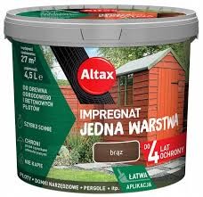 Impregnat do drewna ogrodowego Altax Brąz 4,5L