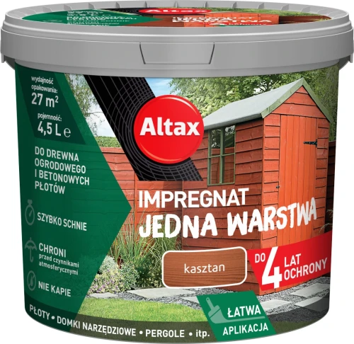 Impregnat do drewna ogrodowego Altax Kasztan 4,5L.webp