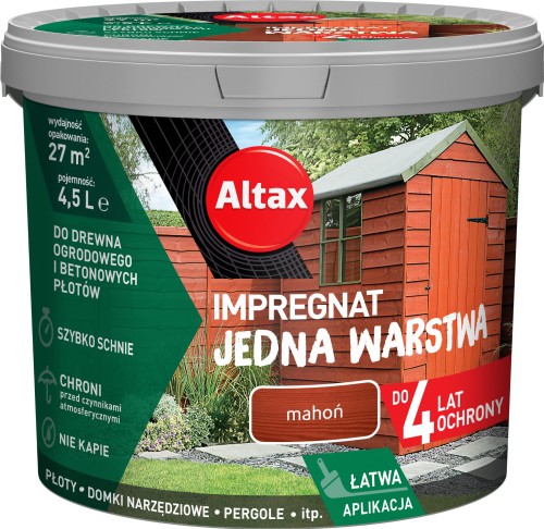 Impregnat do drewna ogrodowego Altax Mahoń 4,5L.webp