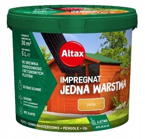 Impregnat do drewna ogrodowego Altax Pinia 4,5L.webp