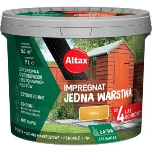 Impregnat do drewna ogrodowego Altax Pinia 9L