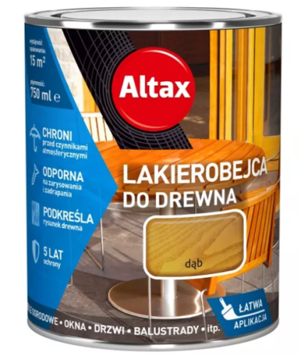 Lakierobejca do drewna Altax dąb 0,75L.WEBP
