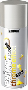 Szybkoschnąca farba na bazie żywicy w sprayu Biodur efekt chromu - srebrny 400ml