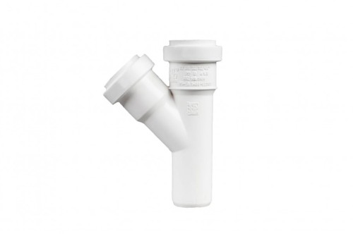 Trójnik kanalizacyjny PP 32 32 45° biały.webp
