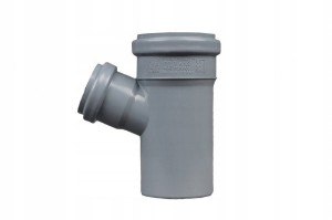 Trójnik kanalizacyjny PP 75/50/67° szary