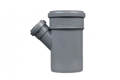 Trójnik kanalizacyjny PP 110 50 45° szary.webp