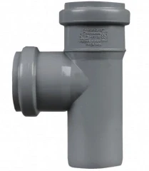 Trójnik kanalizacyjny PP 110/50/90° szary