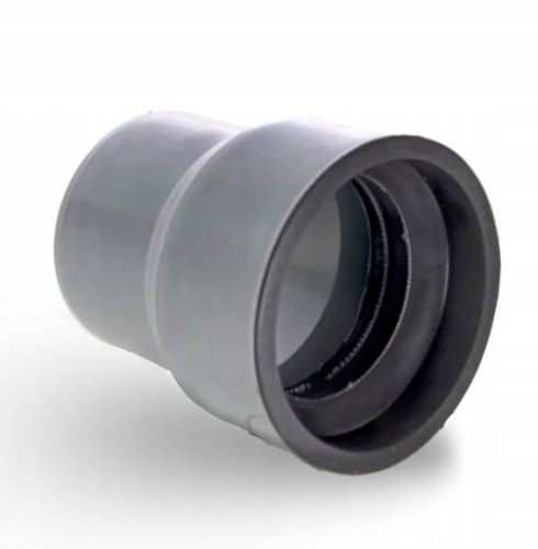 Traper kanalizacyjny wewnętrzny z uszczelką PVC żeliwo 185 160 szary.webp