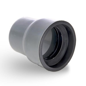 Traper kanalizacyjny wewnętrzny z uszczelką PVC/żeliwo 125/110 szary