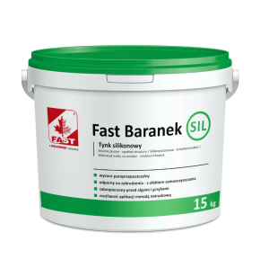Tynk silikonowy 1,5 mm 15 kg baza Fast Baranek sil