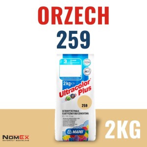 Fuga cementowa Mapei Ultracolor Plus 259 orzech 2kg